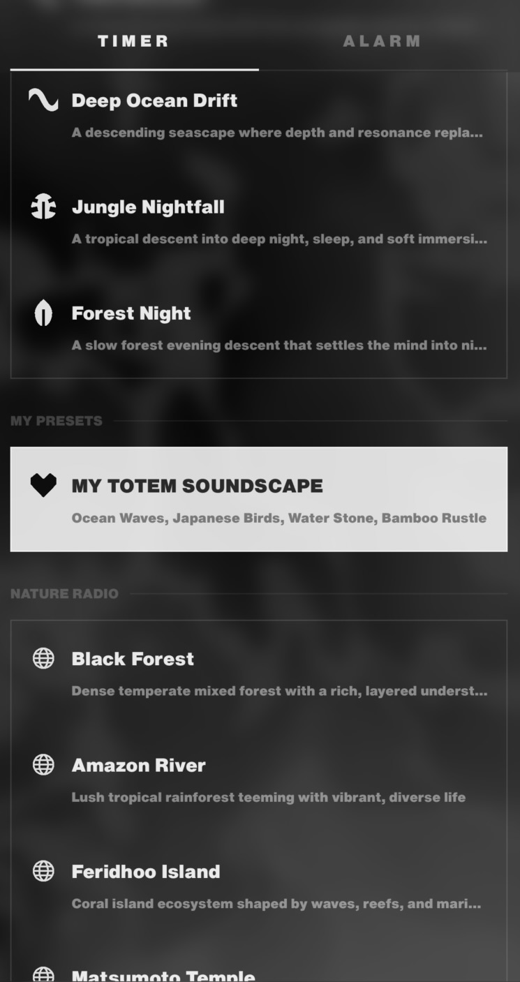 Timer — your own soundscapes