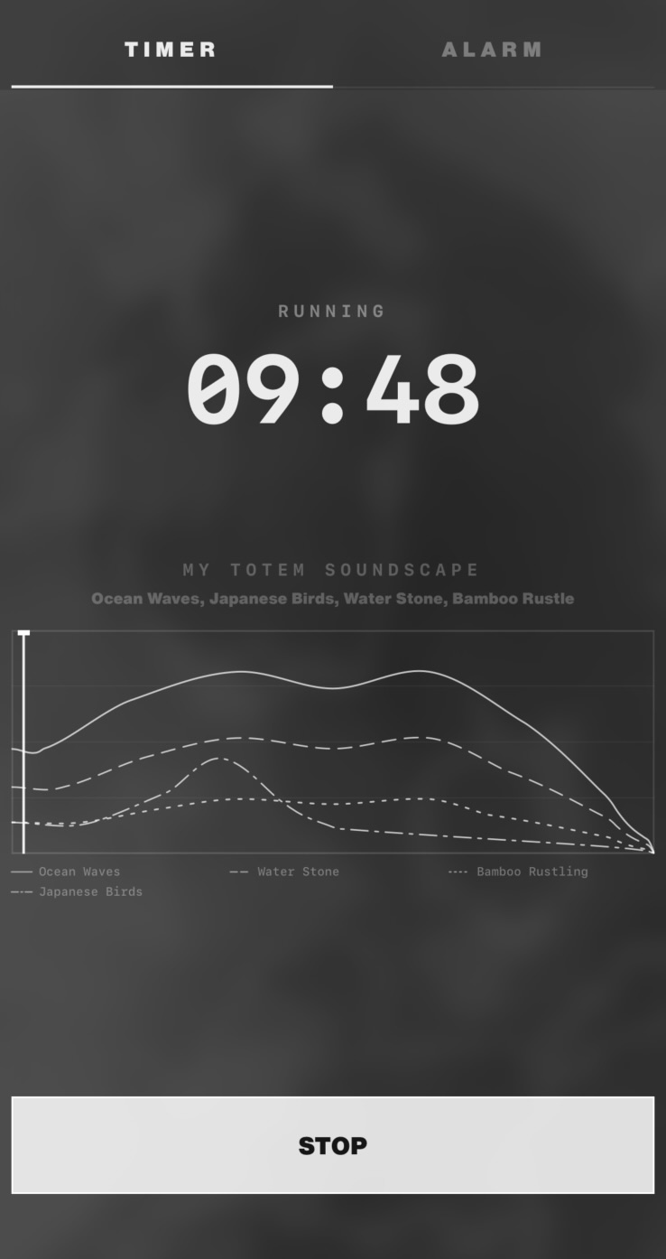 Timer — evolving intensity