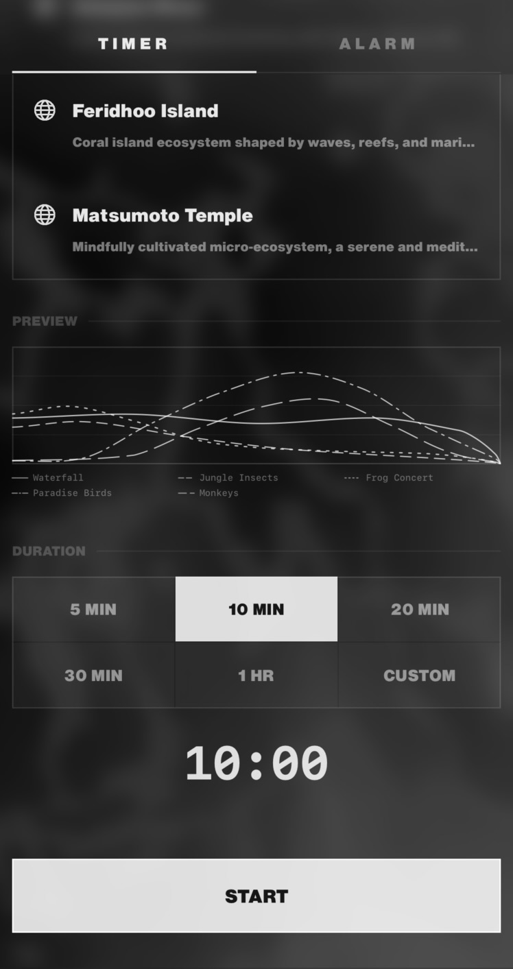 Timer — preset detail